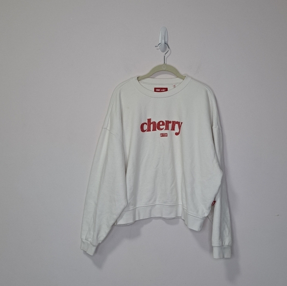 Kith x Cherry Coke Collab Sweatshirt White Small - Picture 3 of 6